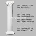 PU Dekorative Ionyske Column Capitals